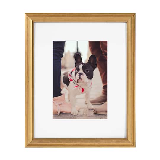 Kate and Laurel Gold Adlynn Glam Wall Picture Frame Set